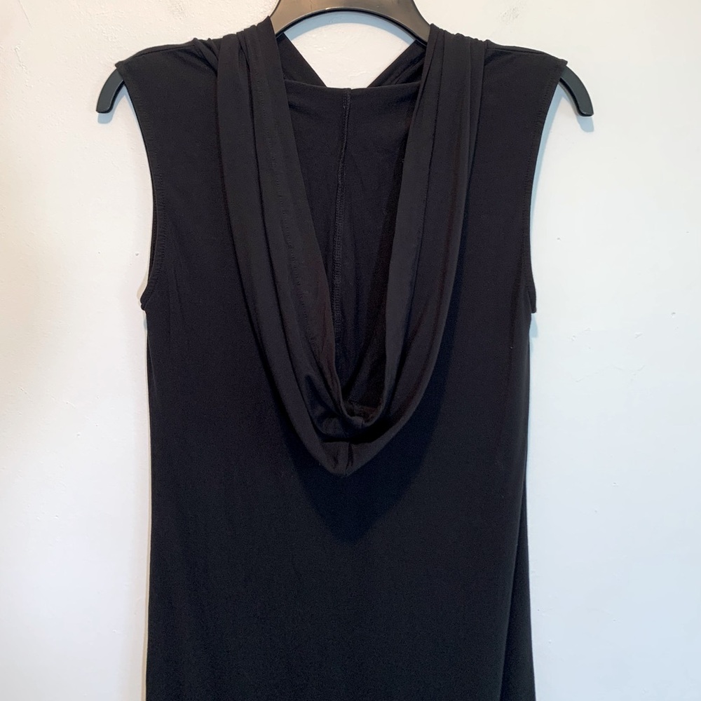 KillStar Hooded Sleeveless Black Mini Dress Tunic - Picture 5 of 8